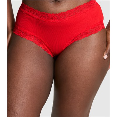 PINK Wink™ Lace-Trim Cheeky Panty