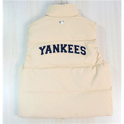 Мужской толстый и теплый пуховый жилет с флокированным покрытием МЛБи