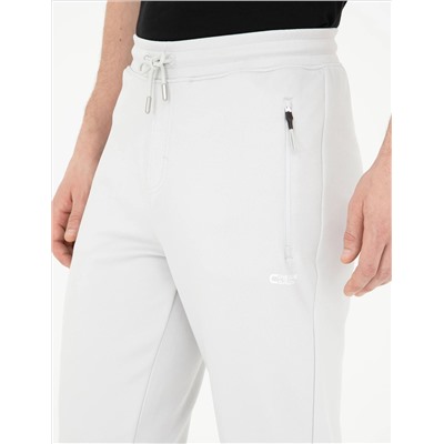 Açık Gri Slim Fit Eşofman Altı