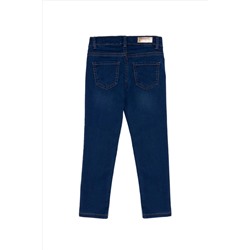 Kız Çocuk Koyu Mavi Jean Pantolon