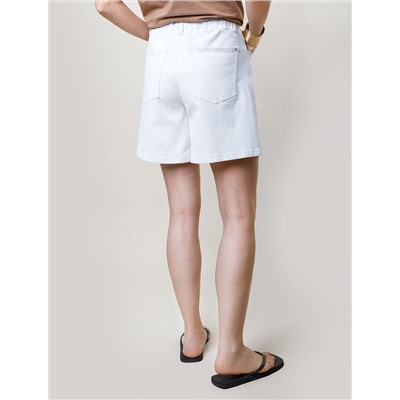 Шорты из эластичного денима