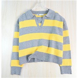 Мягкий повседневный трикотажный свитер  ЗАР*А