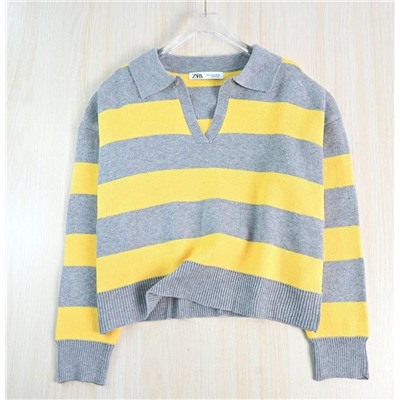 Мягкий повседневный трикотажный свитер  ЗАР*А