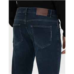 Koyu Lacivert Slim Fit Jean Pantolon