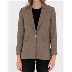 Camel Slim Fit Ceket