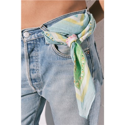 Pañuelo algodón estampado multicolor