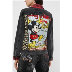 Chaqueta vaquera loose Mickey Mouse