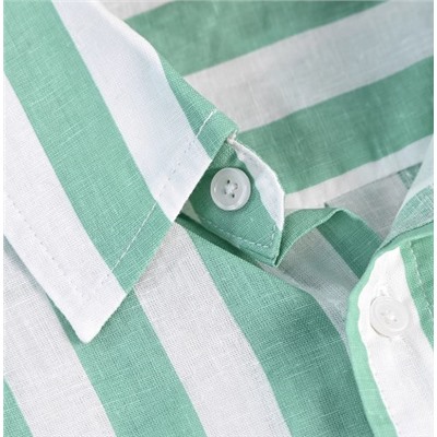 Женская рубашка в широкую полоску из хлопка РАЛЬ*Ф Л