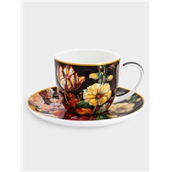 Чашка с блюдцем, 250 мл, Натюрморт с тюльпаном, Х. Рейкерс