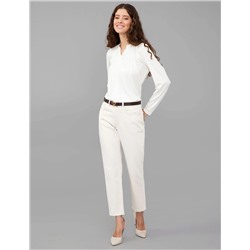 Ekru Comfort Fit Bluz