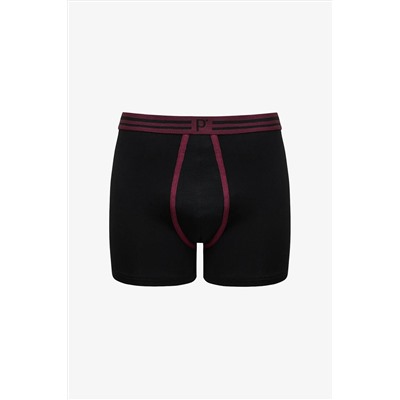 Penti 2li Siyah Çok Renkli Boxer Külot