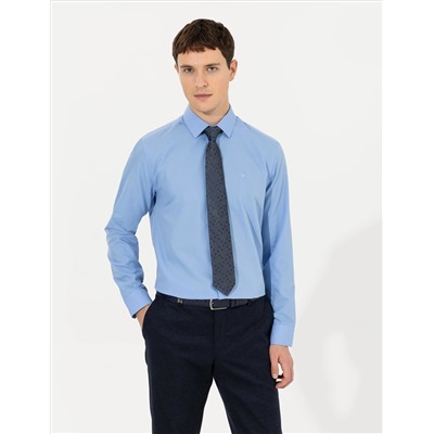 Mavi Slim Fit Uzun Kollu Klasik Gömlek