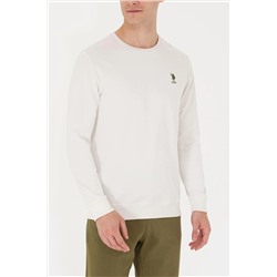 Erkek Taş Bisiklet Yaka Sweatshirt