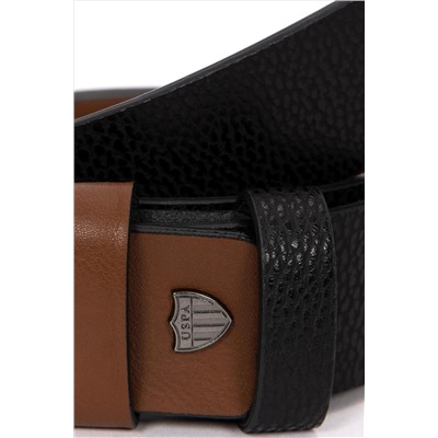 Erkek Çift Taraflı Siyah Kemer