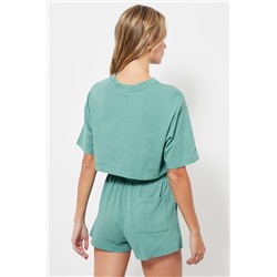 Top crop - Verde agua