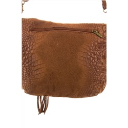 Bandolera de nobuk Camel y dorado - Firenze Artegiani