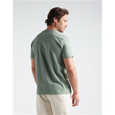 Print T-shirt, Men, Dark Green