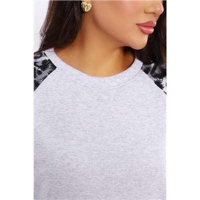 Женский свитшот леопард реглан 2025-2