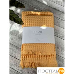 T1010/SM-4 Набор вафельных полотенец EFOR из 2-х предметов (50*90; 70*140) жёлтый SARI