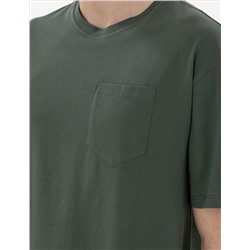 Koyu Yeşil Comfort Fit Basic Tişört