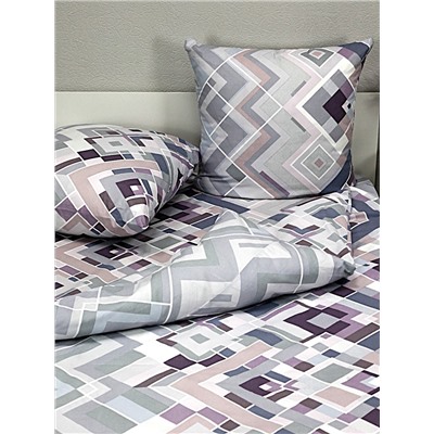 КПБ 1,5 сп бязь 120гр/м2 Текстильная коллекция стильные ромбы 1