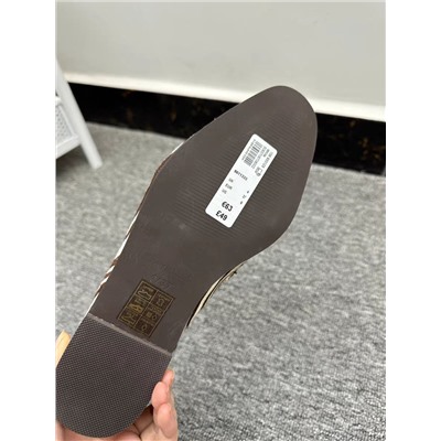 Женские кожаные(конский волос) лоферы с принтом "зебра" РИВЕРЛАЙ*Н