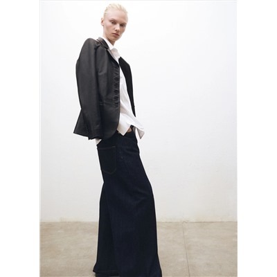 Tejano wideleg tiro bajo rinse wash