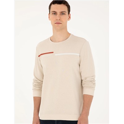 Camel Regular Fit Sweatshirt