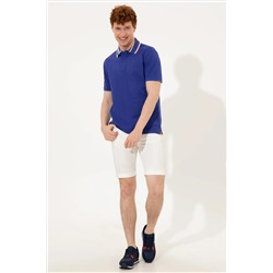 Erkek Mavi Polo Yaka Tişört