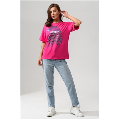 8555 Футболка оверсайз женская