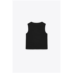 DOUBLE-BREASTED WAISTCOAT WITH GOLD BUTTONS