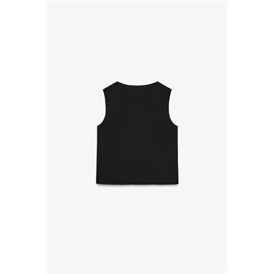 DOUBLE-BREASTED WAISTCOAT WITH GOLD BUTTONS