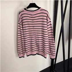 Женский кардиган с брошью в виде камелии и пуговицами спереди и на спине  Chane*l