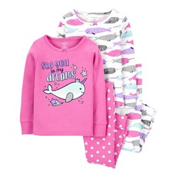 Carter's | Toddler 4-Piece Panda 100% Snug Fit Cotton PJs