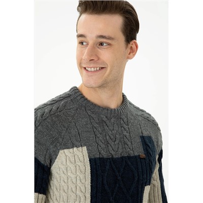 Erkek Gri Melanj Kazak