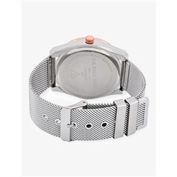 MENS SILVER MESH STRAP WATCH