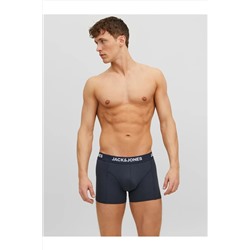 Jack & Jones Erkek 3'lü Düz Renk Boxer Paketi