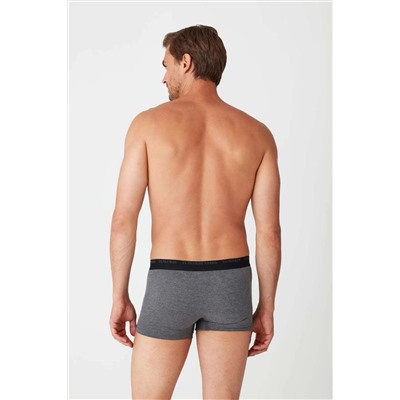 U.S. Polo Assn. Erkek Antrasit Melanj - Siyah 2 Li Boxer