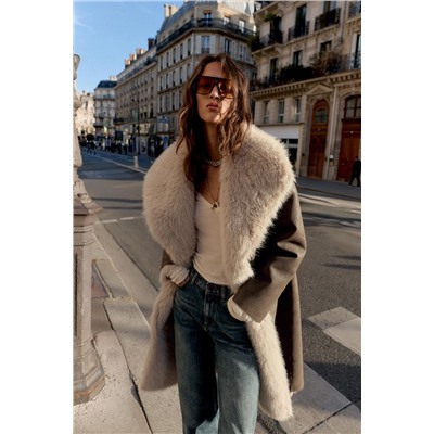 ABRIGO REVERSIBLE DOBLE FAZ EFECTO PELO