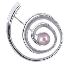 Брошь (Майорка светло-сиреневая; покрытие родий), Есть комплект