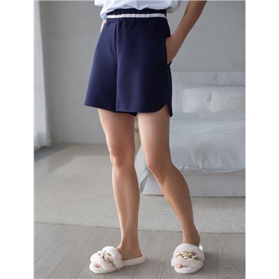 Шорты из эластичного футера-двухнитки