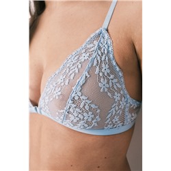 Sujetador triangular encaje azul NATURAL