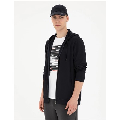 Lacivert Regular Fit Örme Hırka