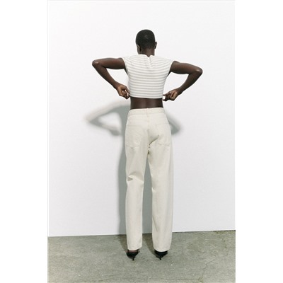 STRETCH KNIT STRIPED TOP