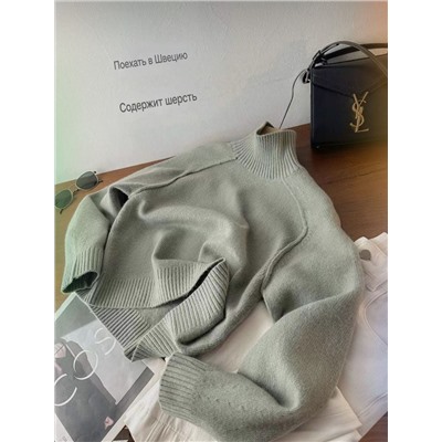 Женский свитер приятного мятного цвета Н*М