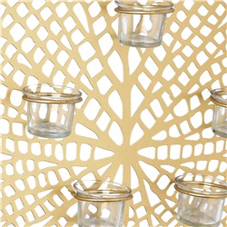 Wanddeko mit fünf Teelichthaltern