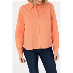 Kadın Somon Uzun Kollu Gömlek