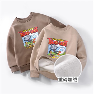 Свитшот утеплённый для мальчиков. 100% хлопок. Экспорт