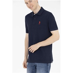 Erkek Koyu Lacivert Basic Polo Yaka Tişört