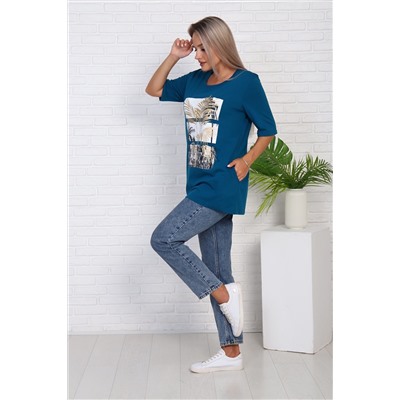 Футболка 786 с рисунком листья пальмы НАТАЛИ #979120